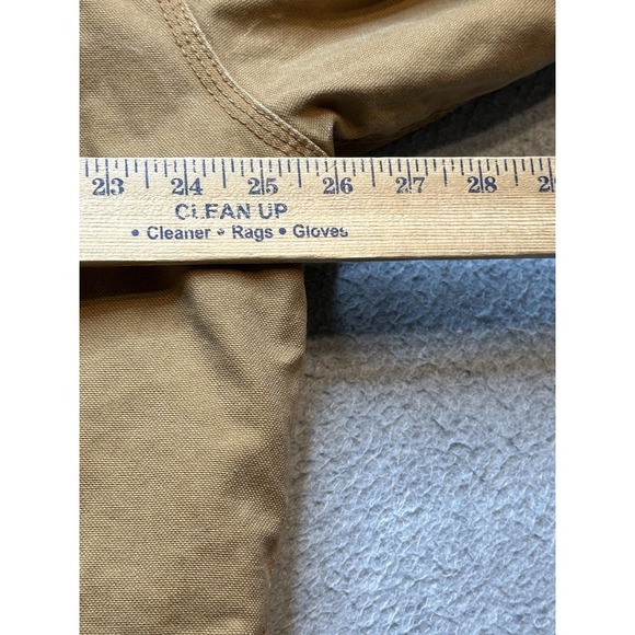 Brazos Work Force Jacket Mens Large Brown Hooded Canvas Insulated Workwear - Picture 14 of 16